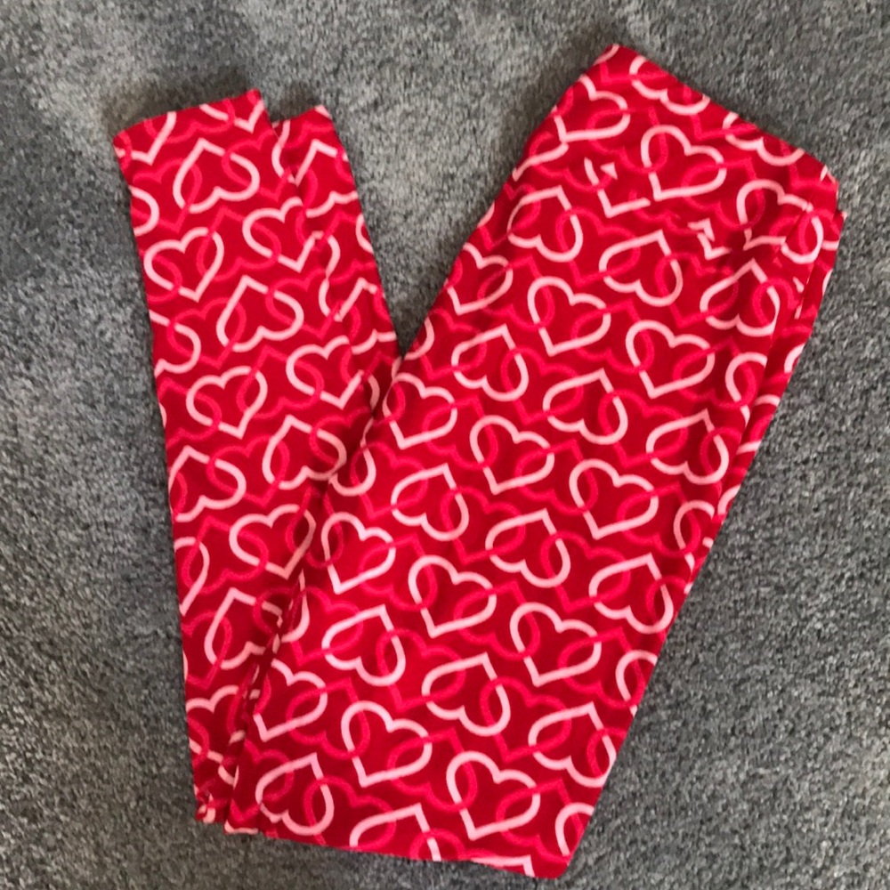 Lularoe TC Valentine Leggings NWT Tall and Curvy
